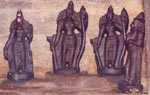 Sri Rama along with Sita, Lakshmana and Hanuman