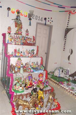 Navaratri Golu 2014 kept at  Mrs. Radhika Ananthanarayana, Virugambakkam, Chennai