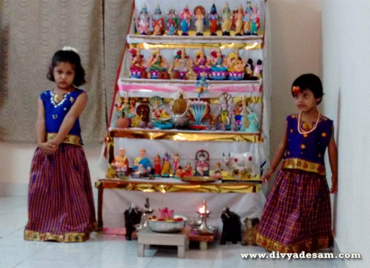 Navaratri Golu 2014 kept at Mr. T K Rengachari  House, Adyar Chennai