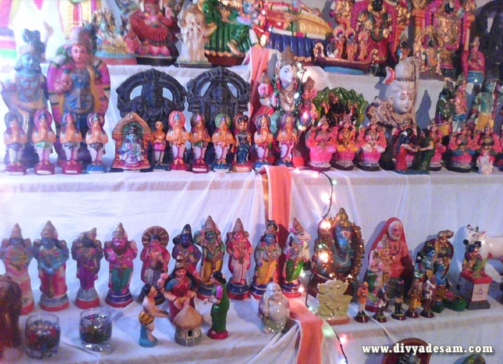 Navaratri Golu 2014 kept at Mrs. Vedavalli Sampathkumar, Arumbakkam, Chennai.