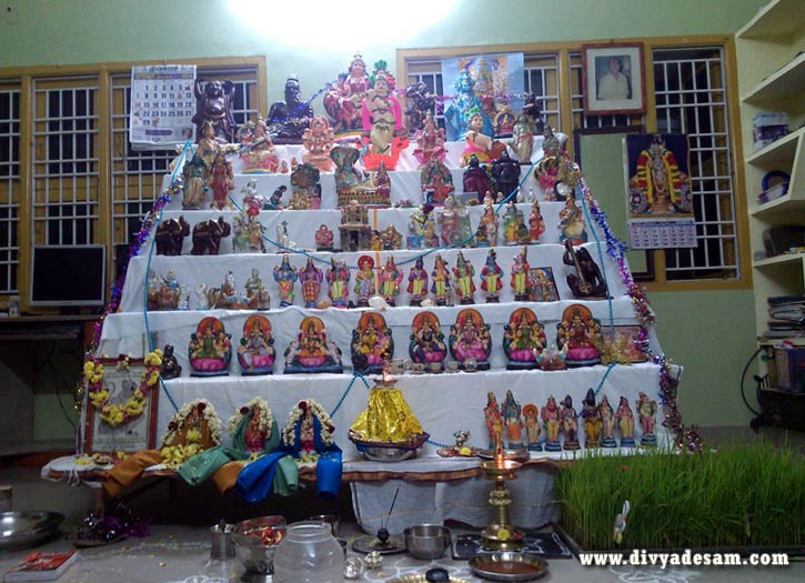 Navaratri Golu 2014 kept at Mrs. Vijaya Raghuraman, Ganapathipuram, Chennai.