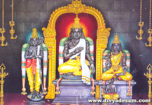 Sri Ramar along with Seetha Piratti and Lakshmanar, Nedungunam Temple, Near Arani